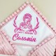 Утеплена крижма для дівчинки з вишивкою "Моя Бусінка"